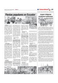 En la costa ecuatoriana, al igual que en otras familias indígenas de sudamérica, la yuca es utilizada por los indígenas para preparar diferentes bebidas y alimentos. Impreso 01 08 17 By Diario Opinion Issuu