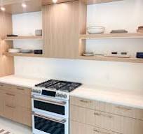 White Oak Custom Contemporary Kitchen Cabinets - Straw ...