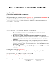Check spelling or type a new query. Cover Letter For Submission Of Manuscript