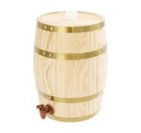 1.5L/3L/5L/10L Vintage Wood Oak Timber Wine Barrel Dispenser for Beer  Brandy Tequila Whiskey Rum Port (Upright 10L)