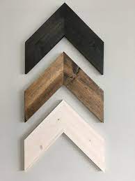 Wall Art 3 Piece Chevron Rustic Unique Home Decor Wooden Etsy Unique Home Decor Wood Arrow Home Decor