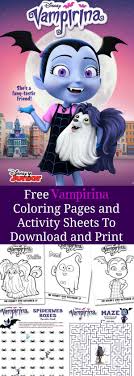 Disney vampirina coloring sheet printable for kids and adults. Free Printable Vampirina Activity Sheets Mommy S Memorandum