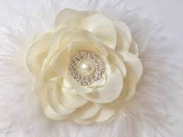 Ivory Hair Clip Bridal Hair Clip Flower Girl Hair Accessories White Ivory Gray Flower Girl Hair Accessories Ivory Flower Hair Clip Floral Accessories Hair