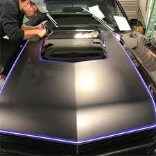 Black Matte Black 1970 Chevelle Ss 70 Chevelle Matte Black Stripe With Purple Pin Stripe 6 Spoke Wheels 70 Chevelle Chevelle Chevelle Car