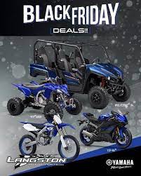 Come Checkout Our Black Friday Deals On All Yamaha Motorcycles Atvs And Utvs Langstonmotorsports Motolife Utv Atv Motorcycle Blackfriday Sale