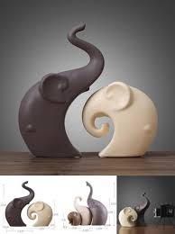 Visit To Buy Handmade Ceramic Elephant Figurine Set Decorative Animal Sculpture Ornaments For Modern Home Decors W Elephant Home Decor Ceramic Elephant Decor