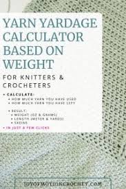 Yarn Yardage Calculator Based On Weight For Knitters And