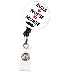 How to make cover button badge reels: Id Avenue Male Nurse Murse Funny Retractable Id Badge Reel Walmart Com Walmart Com