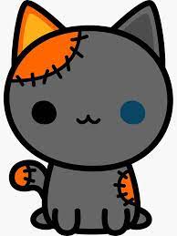 Cute Spooky Kitty Sticker By Peppermintpopuk In 2021 Cute Halloween Drawings Easy Halloween Drawings Kawaii Doodles