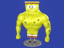Muscle Spongebob Meme Sculpture 3d Print 3d Model In Memes 3dexport