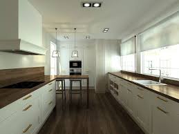 ¿con tiradores o sin tiradores? Cocina Moderna Con Encimera De Madera Arte Interiorismo