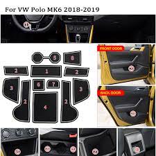 17% off car cap sticker for vw passat golf 6 7 polo mk5 mk6 tiguan accessories 1 review cod. 1set For 2011 2016 Vw Polo 6r Gti Volkswagen Polo Plus 2018 2019 Accessories Rubber Car Anti Slip Mat Interior Door Pad Cup Mat Car Stickers Aliexpress