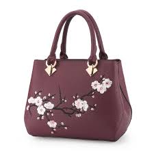 Купи Monnet Cauthy на нови приходи за дамски чанти мода цвете практични пу  чанта цвят на вино-червено, тъмно синьо, каки черно, лилаво чанти > магазин  ~ Marka-Dost.today
