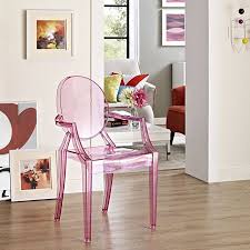 Amazon Com Modway Casper Modern Acrylic Dining Armchairs In Blue Set Of 4 Chairs Pink Dining Chairs Dining Room Arm Chairs Dining Arm Chair