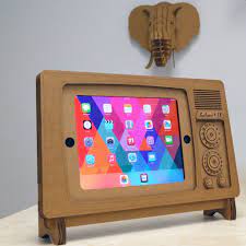 レトロでかわいいipadスタンド サファリ tv ipad スタンド karton basteln kartonschachtel basteln basteln mit papier