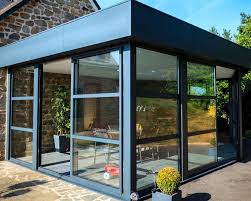 Extension Moderne En Verre Avec Un Toit Plat Toit Plat Veranda Toit Plat Terrasse Toit Plat