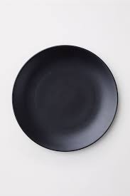 Porseleinen Bord Porzellan Schwarz Geschirr Schwarze Teller
