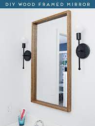 It's time to step it up buttercup, and give this mirror a makeover. Iheart Organizing Diy Wood Framed Mirror