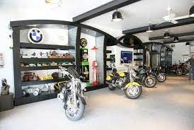 Dream Motorcycle Garages Park Your Ride In Style At Night Motorcycle Garage Garage Cafe Garage