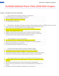 Nursing 6005 Advanced Pharmacology Final Exam With All Answers Pharmacology Medication Administration Medical School Studying