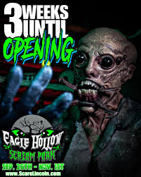 💥3 WEEKS UNTIL OPENING💥 In just 3 short weeks, the screams return. The  darkness awakens. The nightmares you've been waiting for… Eagle Hollow  Scream Park opens its gates for the 2025 season!