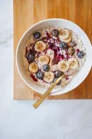 Blueberry Banana Porridge In 2020 Breakfast Recipes Food Photo Food