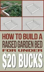 How To Build A Raised Garden Bed For Cheap Building A Raised Garden Raised Garden Raised Garden Beds