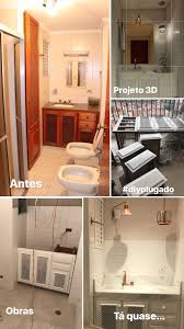 Antes X Depois Da Reforma Do Banheiro Antigo Nessa Edicao Do Diario De Reforma Vou Mostrar Como Apro Banheiros Antigos Apartamentos Antigos Armario De Madeira