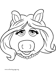 The Muppets Miss Piggy Face Coloring Page Baby Coloring Pages Cool Coloring Pages Coloring Pictures