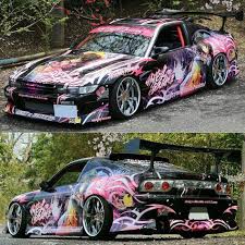 unohana no sakuyahime tenshin ranman lucky or unlucky on nissan silvia sileighty like follow the deco car racing car design nissan silvia japanese cars