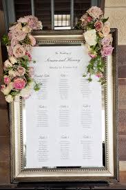 Silver Framed Seating Chart Image Polka Dot Bride