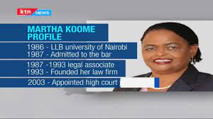 Lady justice martha koome vetted for the chief justice position. Who Is Lady Justice Martha Koome And What Are Her Credentials Newsline Youtube