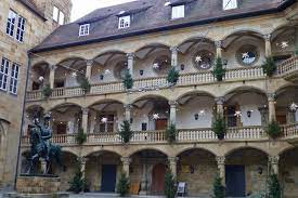 La imagen aquí es una versión escaneada de la lo sentimos, no hemos podido traducir este anuncio al español. Palacios De Stuttgart Palacio Nuevo Y Castillo Antiguo