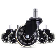 Office Chair Caster Wheels Swivel Rubber Caster Wheels Replacement Soft Safe Rol Caster Wheel Caster Chairs Office Chair Casters Office Furniture Chairs
