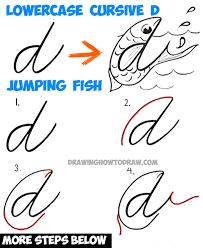 Sat / act prep online guides and tips. How To Draw Cartoon Jumping Fish From A Cursive Lowercase Letter D Shape Tutorial For Kids How To Draw Step By Step Drawing Tutorials