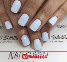 Acrylic nail designs for summer. Like Baby Blue But Not So Bright More Pastel Short Acrylic Nails Gel Nails Cute Acrylic Nails Clara Beauty My