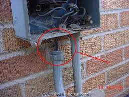 The outside unit should be equipped with a fused disconnect or circuit breaker located near the unit. Ac Condenser Disconnect Proper Ac Disconnect Grounding How To Checkthishouse