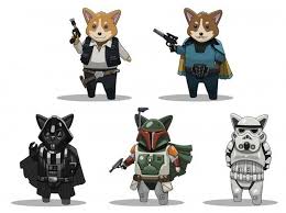 Star Wars Corgis Corgi Corgi Dog Cute Animals