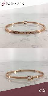 Enjoy The Journey Rose Gold Bangle Bracelet Rose Gold Bangle Bracelet Rose Gold Bangle Gold Bangle Bracelet