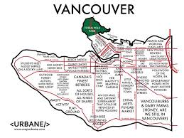 The Map Of Vancouver Still Partying Like It S 2010 Vancouver Map Vancouver Map