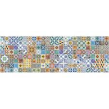 Marokkanisch wandteppich portugiesische fliesen motiv. Kuchenruckwand Folie Portugiesische Fliesen 180 X 60 Cm Dimex Line De