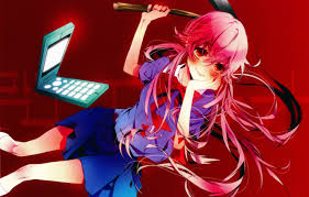 Install my mirai nikki anime new tab themes and enjoy varied hd wallpapers of future diary anime, everytime you open a new tab. Wallpaper Blood Phone Axe Art Mirai Nikki Future Diary Gasai Yuno Obsessed Naoto Images For Desktop Section Prochee Download