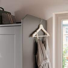 hauga schuifdeurkast grijs 118x55x199 cm ikea sliding wardrobe doors sliding doors ikea