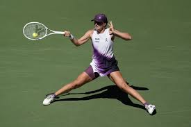 Iga Swiatek preparing for her WTA Beijing match against Donna Vekic