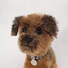 Border Terrier Dog Runnybears Ooak Miniature Mohair Puppy Etsy Border Terrier Terrier Miniature Dogs