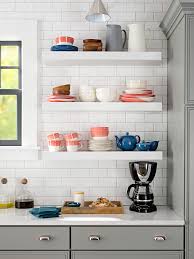 Height tends to be limited since the cabinets need to fit between the counter and the ceiling. How To Effortlessly Style Open Kitchen Shelves In 5 Easy Steps Better Homes Gardens