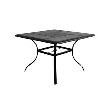 Style Selections Skytop Square Outdoor Dining Table 42 In W X 42 In L With Umbrella Hole Lowes Com In 2020 Square Patio Table Outdoor Dining Table Square Dining Tables