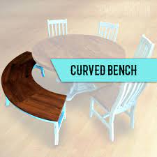 It was easy to build and is quite sturdy. Dining Curved Bench No Cushion Cowhide Western Furniture