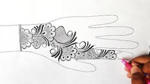 When it comes to beautiful designs of mehndi, no one can beat the graceful arabic mehndi designs. Free Mehndi Design Drawing With Pencil Watch Online Khatrimaza