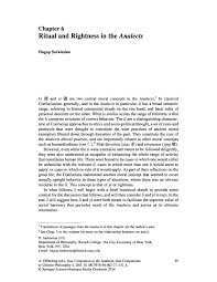Pdf Ritual And Rightness In The Analects